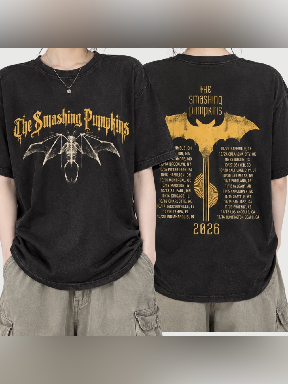 The Smashing Pumpkins The World Is A Vampire Tour 2026 T-Shirt